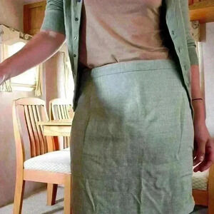Balenciaga Sage Green Skirt sz 40 Italy (US sz 4)